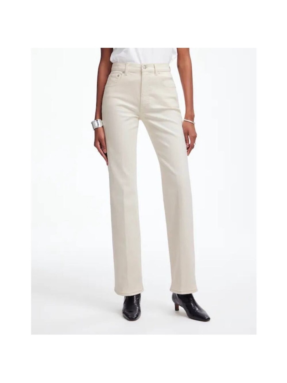 Madewell Women's Relaxed
Bootcut Jeans High Rise Denim
Vintage Ivory Size 28
